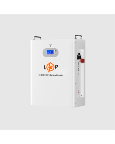 Аккумулятор LP LiFePO4 51,2V - 230 Ah (11776Wh) (Smart BMS 200A) с LCD AB RS485/CAN Аккумулятор LP LiFePO4 51,2V - 230 Ah (11776Wh) (Smart BMS 200A) с LCD AB RS485/CAN