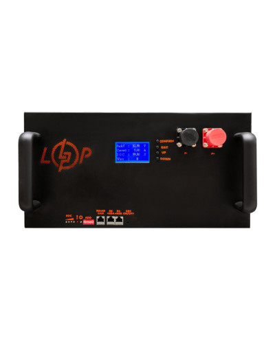 Аккумулятор LP LiFePO4 51,2V - 230 Ah (11776Wh) (Smart BMS 200A/100А) с LCD металл RM RS485/CAN Аккумулятор LP LiFePO4 51,2V - 230 Ah (11776Wh) (Smart BMS 200A/100А) с LCD металл RM RS485/CAN