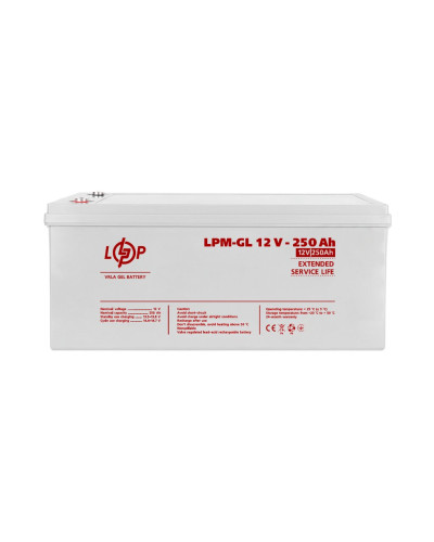 Аккумулятор гелевый LPM-GL 12V - 250 Ah Аккумулятор гелевый LPM-GL 12V - 250 Ah