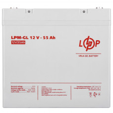 Аккумулятор гелевый LPM-GL 12V - 55 Ah