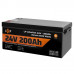 Аккумулятор LP LiFePO4 24V (25,6V) - 200 Ah (5120Wh) (Smart BMS 100А) с BT пластик для ИБП Аккумулятор LP LiFePO4 24V (25,6V) - 200 Ah (5120Wh) (Smart BMS 100А) с BT пластик для ИБП