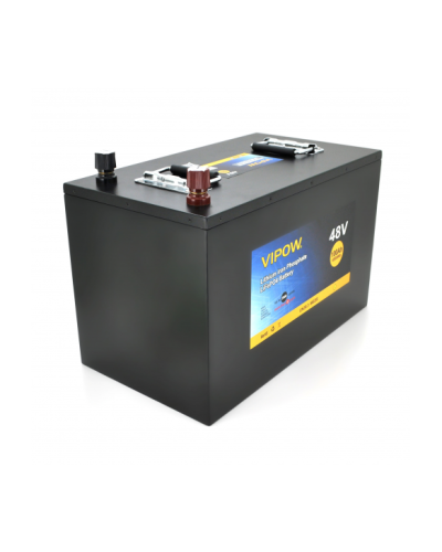 Аккумуляторная батарея Vipow LiFePO4 51,2V 100Ah со встроенной ВМS платой 80A Аккумуляторная батарея Vipow LiFePO4 51,2V 100Ah со встроенной ВМS платой 80A