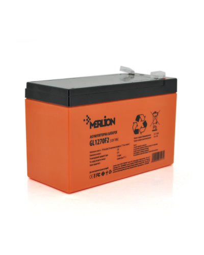 Аккумуляторная батарея MERLION GL1270F2 12 V 7Ah 