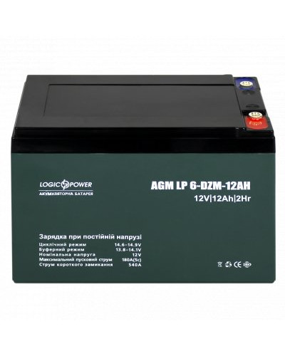 Тяговый свинцово-кислотный аккумулятор LP 6-DZM-12 Ah