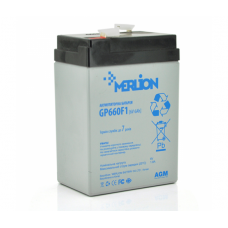 Аккумуляторная батарея MERLION AGM GP660F1 6 V 6Ah Аккумуляторная батарея MERLION AGM GP660F1 6 V 6Ah