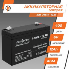 Аккумулятор AGM LPM 6V - 12 Ah