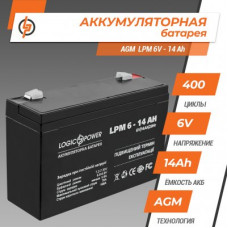 Аккумулятор AGM LPM 6V - 14 Ah