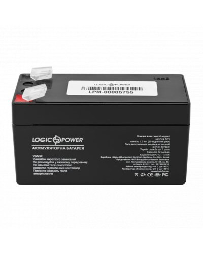 Аккумулятор AGM LPM 12V - 1.3 Ah Аккумулятор AGM LPM 12V - 1.3 Ah