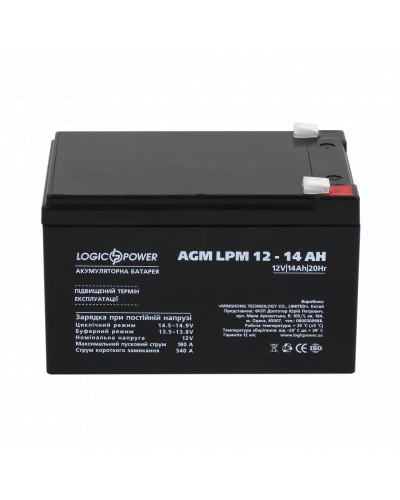 Аккумулятор AGM LPM 12V - 14 Ah Аккумулятор AGM LPM 12V - 14 Ah