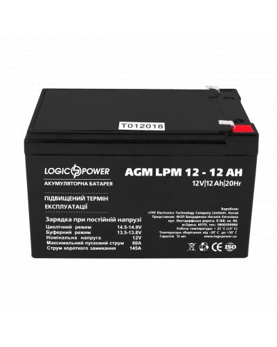 Аккумулятор AGM LPM 12V - 12 Ah Аккумулятор AGM LPM 12V - 12 Ah