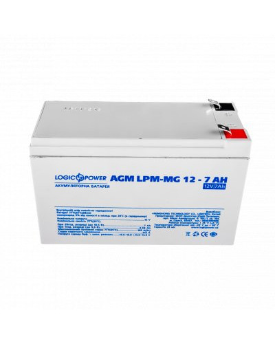 Аккумулятор мультигелевый LPM-MG 12V - 7 Ah Аккумулятор мультигелевый LPM-MG 12V - 7 Ah