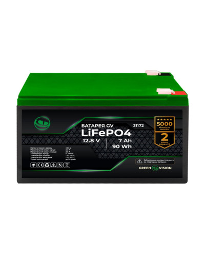 Аккумулятор GV LiFePО4 12,8V - 7Ah (90Wh) Аккумулятор GV LiFePО4 12,8V - 7Ah (90Wh)
