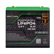 Аккумулятор GV LiFePО4 12V (12,8V) - 18 Ah (230Wh) Аккумулятор GV LiFePО4 12V (12,8V) - 18 Ah (230Wh)
