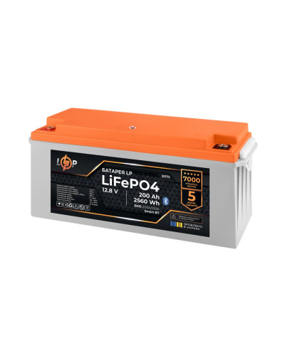 Аккумулятор LP LiFePO4 12,8V - 230 Ah (2944Wh) (BMS 200A/100А) пластик Smart BT Аккумулятор LP LiFePO4 12,8V - 230 Ah (2944Wh) (BMS 200A/100А) пластик Smart BT