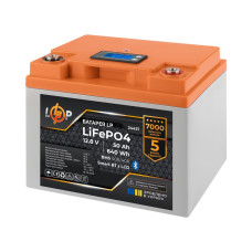 Аккумулятор LP LiFePO4 12,8V - 50 Ah (640Wh) (BMS 40A/40А) пластик LCD Smart BT Аккумулятор LP LiFePO4 12,8V - 50 Ah (640Wh) (BMS 40A/40А) пластик LCD Smart BT
