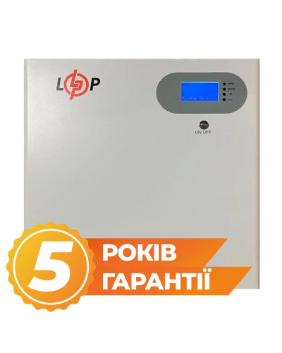 Аккумулятор LP LiFePO4 51,2V - 100 Ah 5120Wh (Smart BMS 100A) с LCD WAB RS485/CAN Аккумулятор LP LiFePO4 51,2V - 100 Ah 5120Wh (Smart BMS 100A) с LCD WAB RS485/CAN