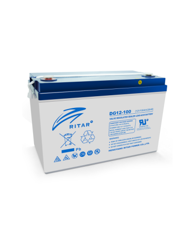 Аккумуляторная батарея GEL RITAR DG12-100, Gray Case, 12V 100.0Ah Аккумуляторная батарея GEL RITAR DG12-100, Gray Case, 12V 100.0Ah
