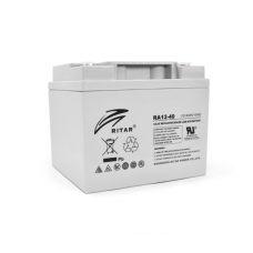 Аккумуляторная батарея AGM RITAR RA12-40, Gray Case, 12V 40.0Ah Аккумуляторная батарея AGM RITAR RA12-40, Gray Case, 12V 40.0Ah