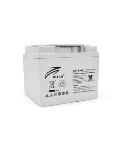 Аккумуляторная батарея AGM RITAR RA12-40, Gray Case, 12V 40.0Ah Аккумуляторная батарея AGM RITAR RA12-40, Gray Case, 12V 40.0Ah