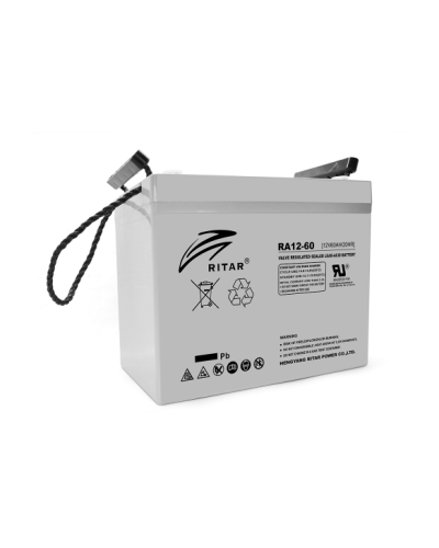 Аккумуляторная батарея AGM RITAR RA12-60, Gray Case, 12V 60.0Ah Аккумуляторная батарея AGM RITAR RA12-60, Gray Case, 12V 60.0Ah