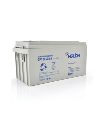 Аккумуляторная батарея MERLION AGM GP12650M6 12 V 65 Ah Аккумуляторная батарея MERLION AGM GP12650M6 12 V 65 Ah