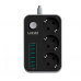 Сетевой фильтр LDNIO SE3631, 3 Розетки + 6 USB, 2 м, сечение 3х0,75мм, Black Сетевой фильтр LDNIO SE3631, 3 Розетки + 6 USB, 2 м, сечение 3х0,75мм, Black
