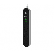 Сетевой фильтр LDNIO SC3301, 3 Розетки + 3 USB, 1.6 м, сечение 3х0,75мм, Black Сетевой фильтр LDNIO SC3301, 3 Розетки + 3 USB, 1.6 м, сечение 3х0,75мм, Black