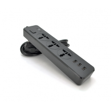 Сетевой фильтр ТВ-Т13, 3 розетки + 3 USB, 2 м, сечение 3х0,75мм, 2500W, Black Сетевой фильтр ТВ-Т13, 3 розетки + 3 USB, 2 м, сечение 3х0,75мм, 2500W, Black