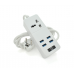 Сетевой фильтр ТВ-Т06, 1 розетка + 4 USB, 2 м, сечение 3х0,75мм, 2500W, White, Box Сетевой фильтр ТВ-Т06, 1 розетка + 4 USB, 2 м, сечение 3х0,75мм, 2500W, White, Box