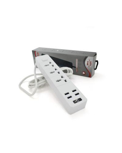Сетевой фильтр ТВ-Т08, 3 розетки + 4 USB, 2 м, сечение 3х0,75мм, 2500W, White Сетевой фильтр ТВ-Т08, 3 розетки + 4 USB, 2 м, сечение 3х0,75мм, 2500W, White