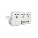 Сетевой фильтр ТВ-Т09, 3 розетки + 6 USB, 2 м, сечение 3х0,75мм, 3000W, White-grey Сетевой фильтр ТВ-Т09, 3 розетки + 6 USB, 2 м, сечение 3х0,75мм, 3000W, White-grey