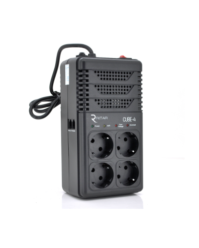 Стабилизатор напряжения релейный RITAR CUBE-4 800VA 480W