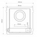 Виклична панель Hikvision DS-KD8003-IME1(B)/Flush 2Mp IP