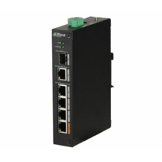 4-портовый POE коммутатор Dahua с 1x SFP и 1x RJ45 (1000M) портами DH-PFS3106-4ET-60