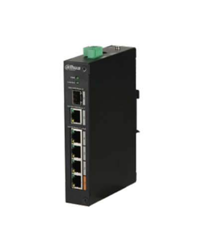 4-портовый POE коммутатор Dahua с 1x SFP и 1x RJ45 (1000M) портами DH-PFS3106-4ET-60 4-портовый POE коммутатор Dahua с 1x SFP и 1x RJ45 (1000M) портами DH-PFS3106-4ET-60
