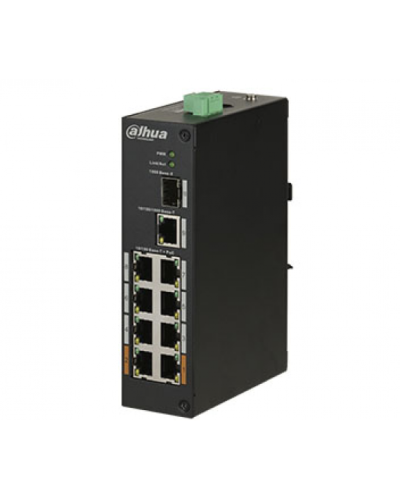 Коммутатор POE DH-PFS3110-8ET-96 48V с 8 портами POE 100Мбит + 1 порт UP-Link 1000Мбит + 1 порт SFP, корпус - металл, Black Коммутатор POE DH-PFS3110-8ET-96 48V с 8 портами POE 100Мбит + 1 порт UP-Link 1000Мбит + 1 порт SFP, корпус - металл, Black