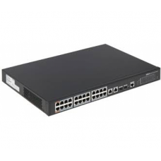 Управляемый коммутатор POE PFS4226-24ET-240 48V с 24 портами POE 100Мбит + 2 порта UP-Link 1000Мбит + 2 порта SFP
