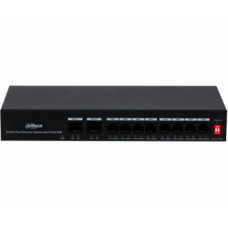 8-портовый коммутатор с 8 РоЕ портами + 2x RJ45 (10/100M) DH-PFS3010-8ET-65