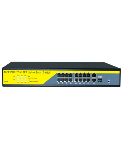 POE коммутатор Merlion 16 POE 10/100 + 1 Single Fiber Tx 1310nm 20km + 2 RJ45 10/100/1000 POE коммутатор Merlion 16 POE 10/100 + 1 Single Fiber Tx 1310nm 20km + 2 RJ45 10/100/1000