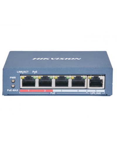 4-портовый неуправляемый POE коммутатор Hikvision DS-3E0105P-E(B) 4xRJ45 (100Мбит/с) PoE ; Uplink порты: 1xRJ45 (100Мбит/с ) 4-портовый неуправляемый POE коммутатор Hikvision DS-3E0105P-E(B) 4xRJ45 (100Мбит/с) PoE ; Uplink порты: 1xRJ45 (100Мбит/с )
