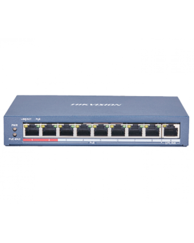 8 портовый POE коммутатор Hikvision DS-3E0109P-E(C) 8xRJ45 (100M) PoE + 1x RJ45 (100M) 8 портовый POE коммутатор Hikvision DS-3E0109P-E(C) 8xRJ45 (100M) PoE + 1x RJ45 (100M)
