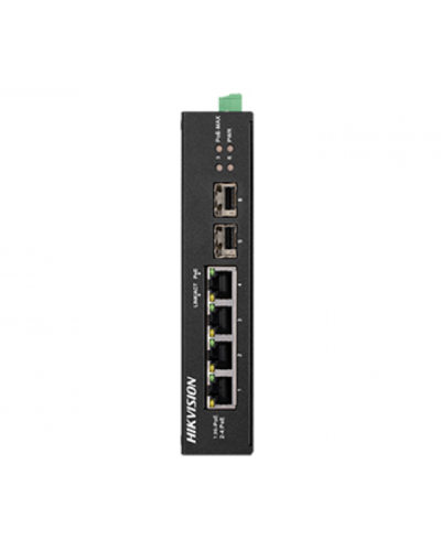 4-портовый неуправляемый POE коммутатор Hikvision DS-3T0506HP-E/HS, 4×1000 Мбит/с RJ45 (1 Hi-PoE) + 2×1000 Мбит/с SFP 4-портовый неуправляемый POE коммутатор Hikvision DS-3T0506HP-E/HS, 4×1000 Мбит/с RJ45 (1 Hi-PoE) + 2×1000 Мбит/с SFP