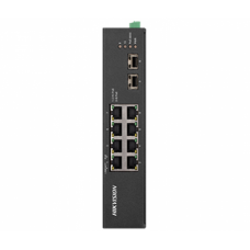 8-портовый неуправляемый POE коммутатор Hikvision DS-3T0310HP-E/HS, 6x (100Мбит/с)PoE + 2x(100Мбит/с) Hi-PoE +2x SFP (1000Мбит/с)