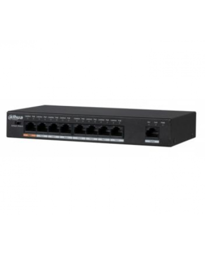 8-портовый POE коммутатор Dahua DH-PFS3009-8ET1GT-96 , 8xPoE(100M) + 1xRJ45(1000M) 8-портовый POE коммутатор Dahua DH-PFS3009-8ET1GT-96 , 8xPoE(100M) + 1xRJ45(1000M)