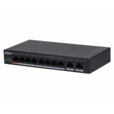 8-портовый РоЕ Гб/с коммутатор 8xPOEх1000Mб + 2x RJ45х100Mб DH-PFS3010-8GT-96