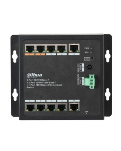 8-портовый POE коммутатор Dahua DH-PFS3111-8ET-96-F , 8xPoE(100M) + 2xRJ45(1000M) + 1xSFP(1000M) 8-портовый POE коммутатор Dahua DH-PFS3111-8ET-96-F , 8xPoE(100M) + 2xRJ45(1000M) + 1xSFP(1000M)